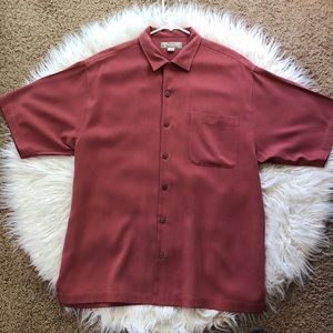 Silk Tommy Bahama Button Up Polo